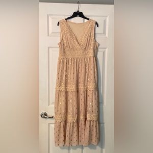 Champagne and gold dress